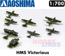 Load image into Gallery viewer, HMS Victorious Aircraft Carrier Waterline series 1:700 model kit AOSHIMA 05106
