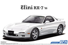 Load image into Gallery viewer, FD3S Mazda RX7 &#39;86 Efini &amp; Mazda Decals &amp; Window Masks 1:24 kit Aoshima 05158
