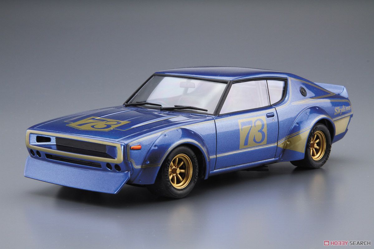 Nissan KPGC110 Skyline 2000GT R Racing '73 1973 1:24 scale kit Aoshima 05349