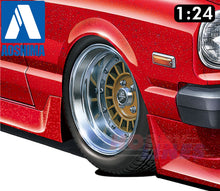 Load image into Gallery viewer, FOCUS RACING 14inch 1:24 WHEELS &amp; TYRES Set of 4 AOSHIMA Tuned Parts 05374
