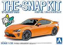 Load image into Gallery viewer, Toyota 86 (Orange Metallic) Snap TogetherGT86 GT 1:32 scale kit Aoshima 05419
