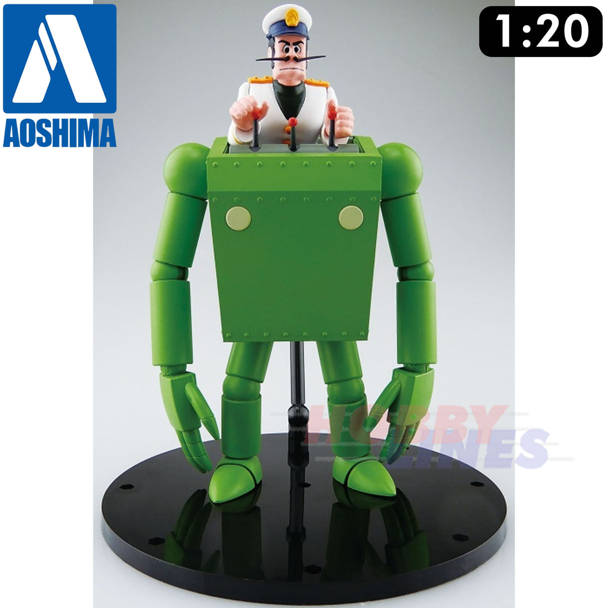 FUTURE BOY CONAN No.4 Robonoid Dyce Captain 1/20 model TV/Movie Aoshima 05505