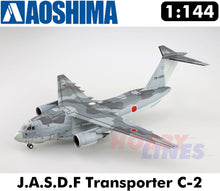 Load image into Gallery viewer, J.A.S.D.F TRANSPORTER C-2 AIRCRAFT Kawasaki 1;144 scale model kit Aoshima 055083
