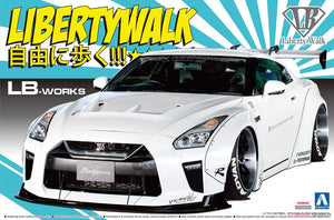 NISSAN R35 GT-R type 1.5 Difiting LibertyWalk 1:24 scale model kit Aoshima 05590