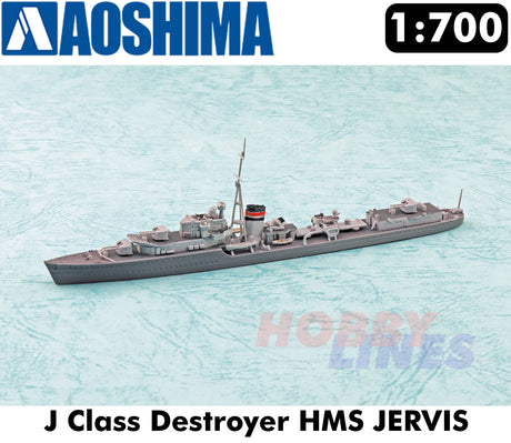 HMS JERVIS DESTROYER Royal Navy WWII Super Detail 1:700 model kit Aoshima 05766