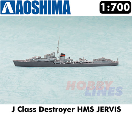 HMS JERVIS DESTROYER Royal Navy WWII Super Detail 1:700 model kit Aoshima 05766