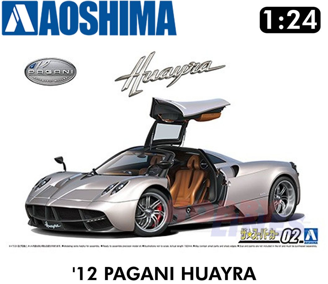 PAGANI HUAYRA '12 2012 Twin-Turbo supercar 1:24 scale model kit Aoshima 05806