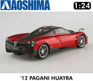 PAGANI HUAYRA '12 2012 Twin-Turbo supercar 1:24 scale model kit Aoshima 05806