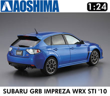 Load image into Gallery viewer, SUBARU GRB IMPREZA WRX STI &#39;10 1:24 scale model kit Aoshima 05834
