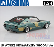 Load image into Gallery viewer, LB WORKS KENMARY 2Dr SHODAI Nissan Skyline 1:24 scale model kit Aoshima 05921
