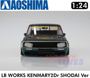 LB WORKS KENMARY 2Dr SHODAI Nissan Skyline 1:24 scale model kit Aoshima 05921