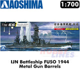 IJN Battleship FUSO 1944 METAL GUN BARRELS 1:700 scale model kit AOSHIMA 05977