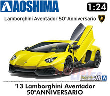 Load image into Gallery viewer, Lamborghini Aventador 50Ã¸ANNIVERSARIO 2013 1:24 scale model kit Aoshima 05982
