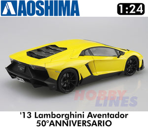 Lamborghini Aventador 50Ã¸ANNIVERSARIO 2013 1:24 scale model kit Aoshima 05982
