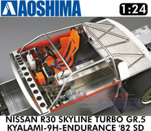 Load image into Gallery viewer, NISSAN R30 SKYLINE TURBO GR.5 KYALAMI-9H-ENDURANCE &#39;82 SD 1:24 kit Aoshima 06124
