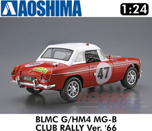 MG-B CLUB RALLY Ver. '66 BLMC G/HM4 1966 1:24 scale model kit Aoshima 06126