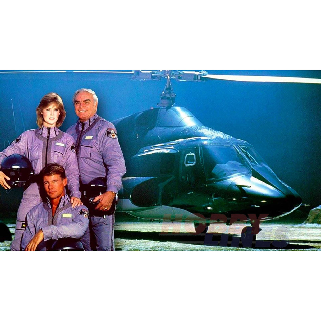AIRWOLF CLEAR BODY Version HELICOPTER Bell 222 1:48 kit AW-01 Aoshima 06352