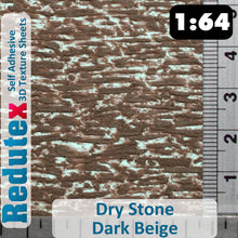 Load image into Gallery viewer, Redutex DRY STONE Ochre STANDARD 1:64 S 3D Self Adhesive Texture Sheet
