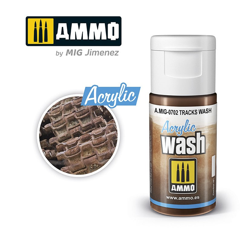 ACRYLIC WASH RANGE 15ml jar/bottles Full Colour Range AMMO By Mig Jimenez