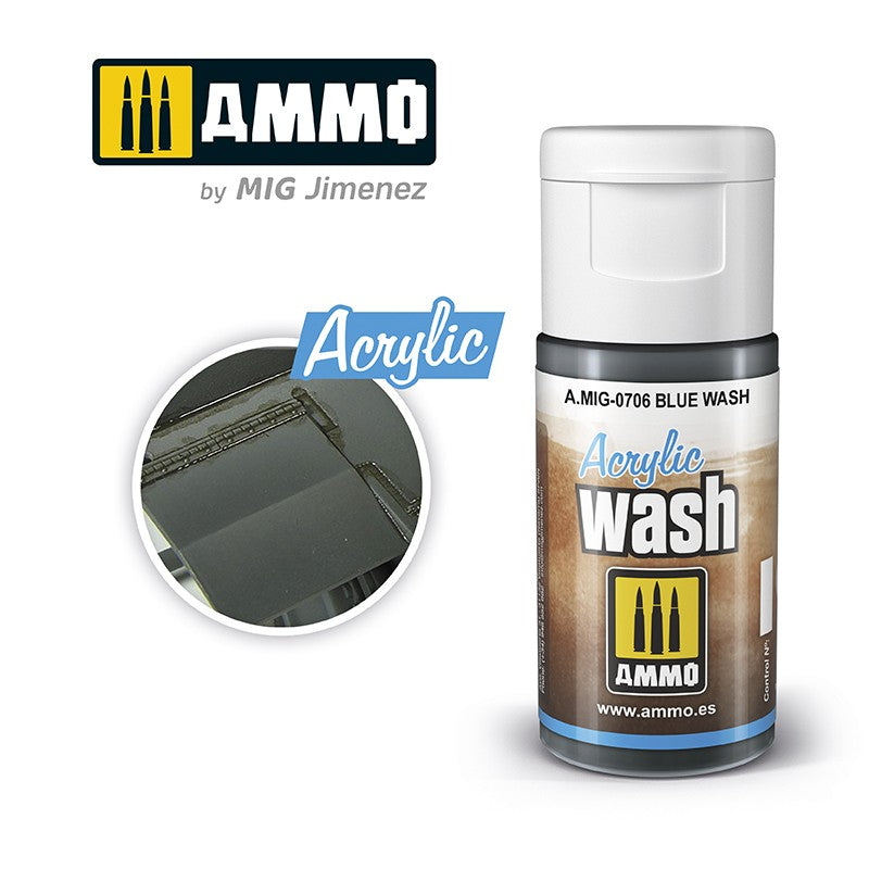 ACRYLIC WASH RANGE 15ml jar/bottles Full Colour Range AMMO By Mig Jimenez