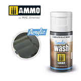 ACRYLIC WASH RANGE 15ml jar/bottles Full Colour Range AMMO By Mig Jimenez