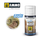 ACRYLIC WASH RANGE 15ml jar/bottles Full Colour Range AMMO By Mig Jimenez