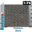 Redutex PLATFORM Black OO 3DFlexible Texture Sheet Self Adhesive 076CL112