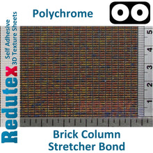 Load image into Gallery viewer, Redutex BRICK COLUMN STRETCHER SOGA Red Polychrome OO 3D Texture Sheets 076LD423
