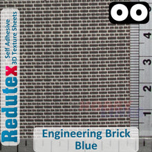 Load image into Gallery viewer, Redutex ENGINEERING BRICK Blue OO Self Adhesive 3D Texture Sheets  076LD814
