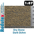 Redutex DRY STONE Dk Ochre STANDARD 1:87 HO 3D Self Adhesive Texture Sheet