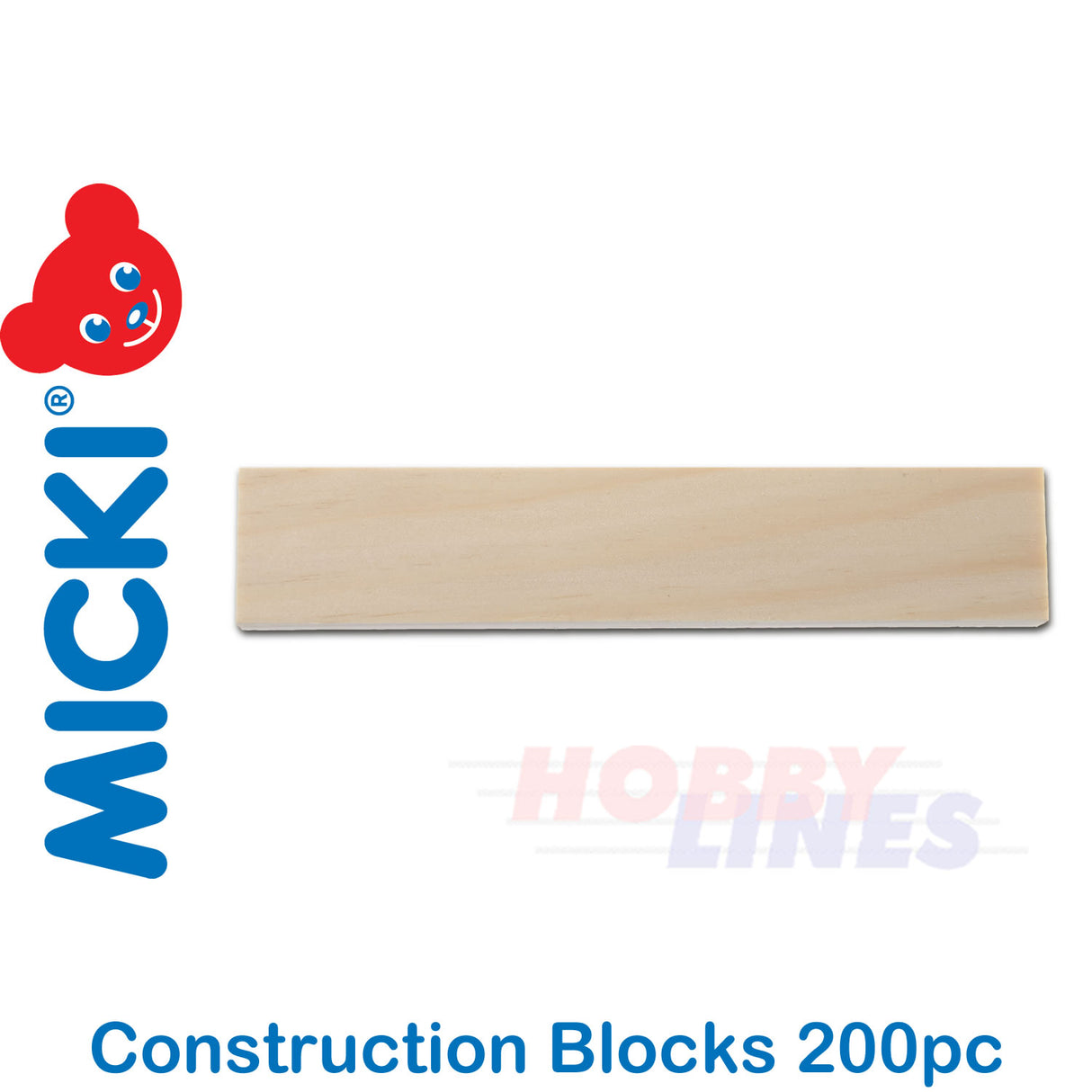 Micki BUILDING RODS NATURAL WOOD 200