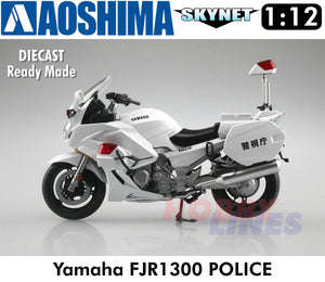 YAMAHA FJR1300P Police Motorcycle finished 1:12 Bike AOSHIMA SKYNET 10678