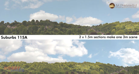 SUBURBS 115A / 115B / 115C OO ID Backscenes Art printers Premium 15"