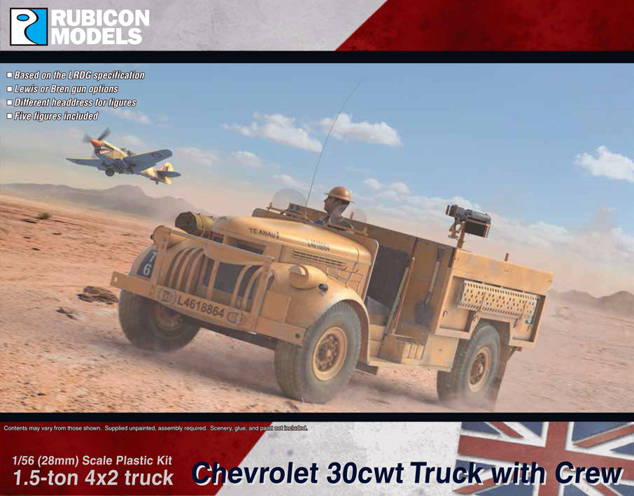 Chevrolet WB 30cwt Truck Plastic Model Kit 1:56 Rubicon Models 280075