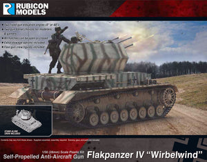 Flakpanzer IV "Wirbelwind" Anti Aircraft Plastic Kit 1:56 Rubicon Models 280079