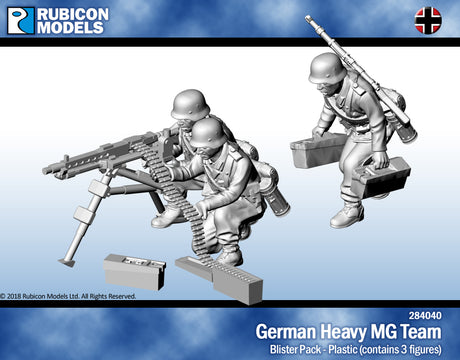 Rubicon Models German HMG Team Figures Model Kit 1:56 Rubicon Models 284040