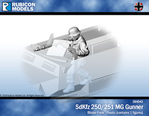 SdKfz 250/251 MG Gunner Figures Model Kit 1:56 Rubicon Models 284042