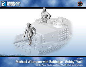 Micheal Wittmann & Balthasar " Bobby"Woll Figures Kit 1:56 Rubicon Models 284069