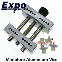 Load image into Gallery viewer, MINI VICE aluminium 4 pins Capacity 30mm Work/Watch case holder Expo Tools 79531
