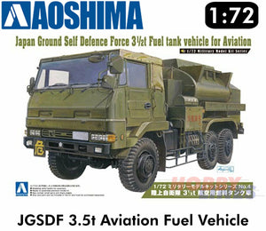 JGSDF Aviation Fuel Tank Truck 3 1/2 Ton Military 1:72 model kit Aoshima 00794