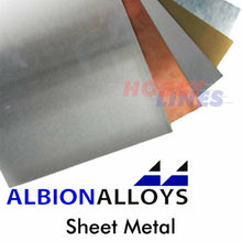 Load image into Gallery viewer, Sheet Metal 10&quot; x 4&quot; ALBION ALLOYS Precision Model Materials Various Types AA255
