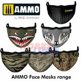 Ammo FACE MASK Range Reusable hygienic protective  6 Designs AMMO By Mig Jimenez