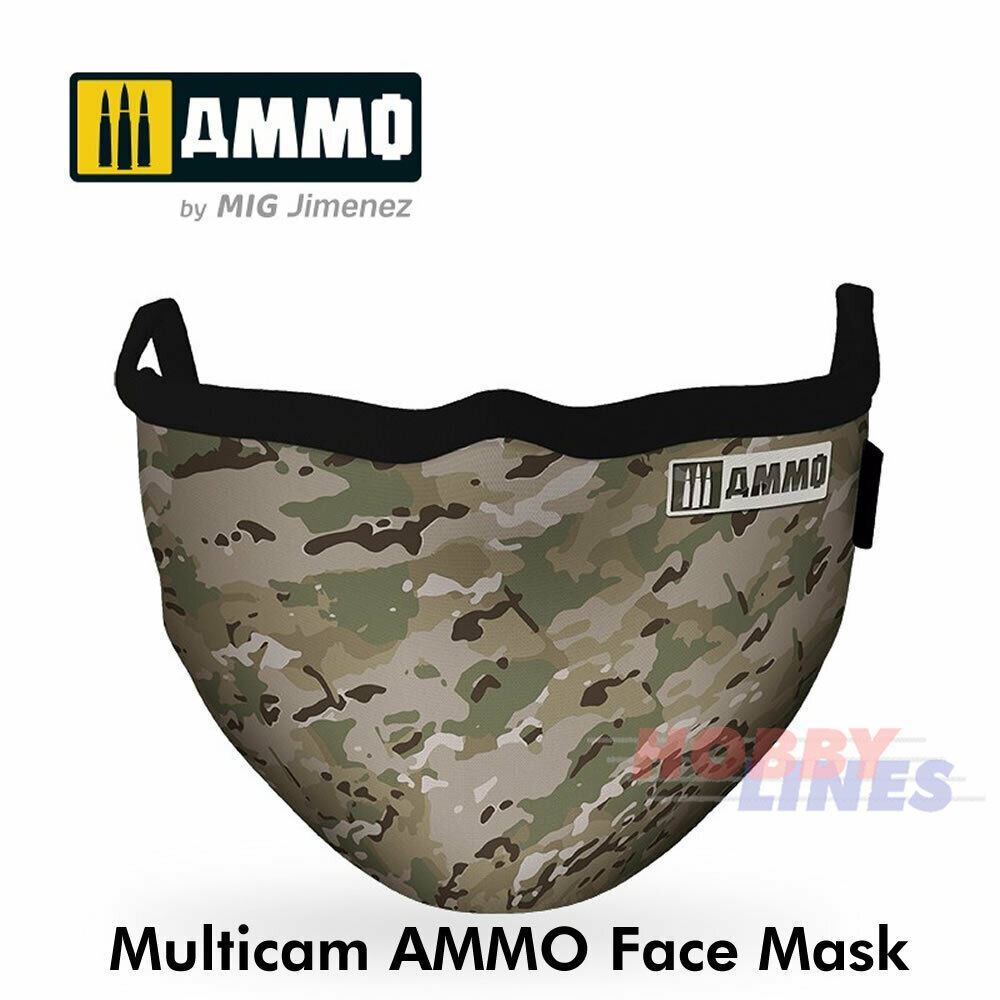 Ammo FACE MASK Range Reusable hygienic protective  6 Designs AMMO By Mig Jimenez