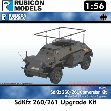 SdKfz 260/261 Upgrade Kit Plastic Model Kit 1:56 Rubicon Models 284039