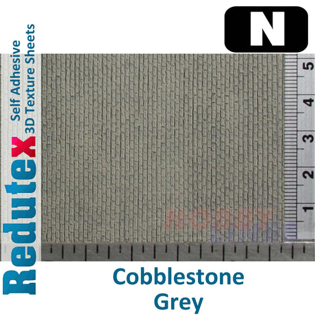 Redutex COBBLESTONE Grey N 3D Flexible Texture Building Sheet 148AD111