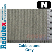 Load image into Gallery viewer, Redutex COBBLESTONE Grey N 3D Flexible Texture Building Sheet 148AD111
