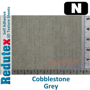 Redutex COBBLESTONE Grey N 3D Flexible Texture Building Sheet 148AD111