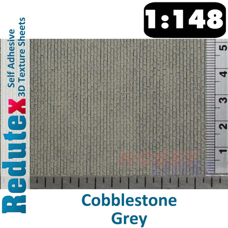 Redutex COBBLESTONE Grey N 3D Flexible Texture Building Sheet 148AD111