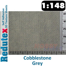 Load image into Gallery viewer, Redutex COBBLESTONE Grey N 3D Flexible Texture Building Sheet 148AD111
