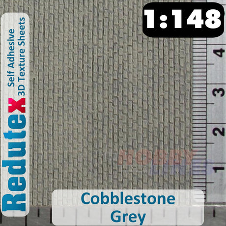 Redutex COBBLESTONE Grey N 3D Flexible Texture Building Sheet 148AD111